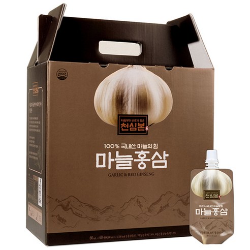 천호식품 천심본 마늘홍삼 60개입, 80ml, 1개