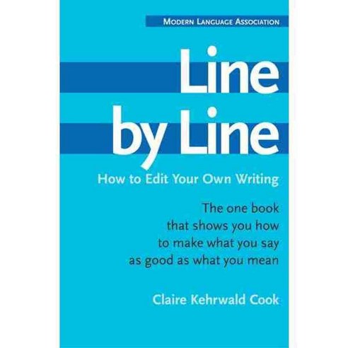 Line by Line: How to Edit Your Own Writing, Houghton Mifflin Harcourt