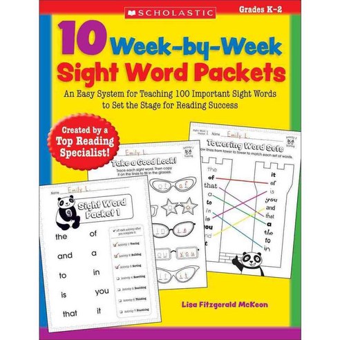 10 Week-By-Week Sight Word Packets, Scholastic Teaching Resources