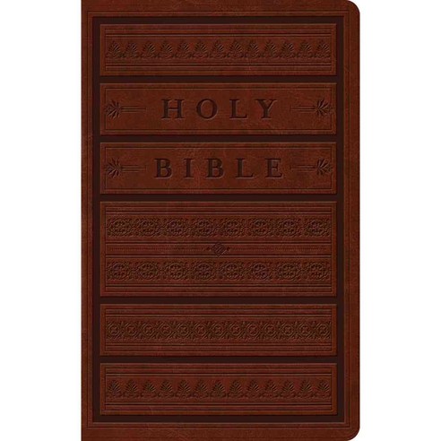 Holy Bible: English Standard Version Brown Engraved Mantel Trutone Personal Size, Crossway Books