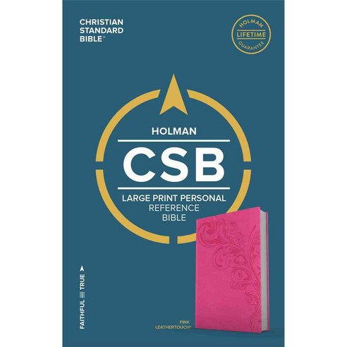 Holy Bible: Christian Standard Bible Personal Size Reference Bible Pink Leathertouch, Holman Bible Pub