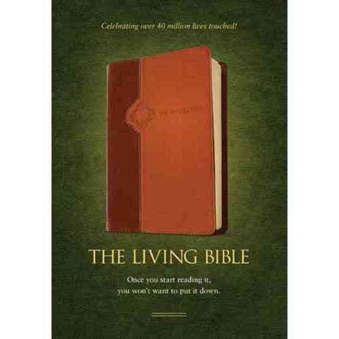 The Living Bible: Brown / Tan TuTone LeatherLike, Tyndale House Pub