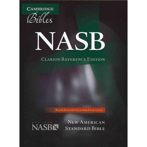 Holy Bible: New American Standard Clarion Reference Edition Black Goatskin Leather Edge-Lined, Cambridge Univ Pr