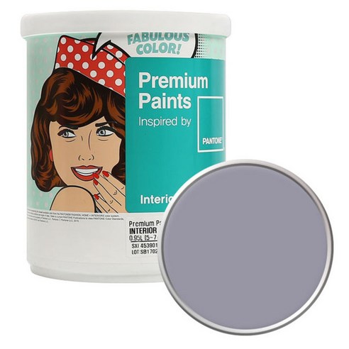 노루페인트 팬톤 내부 실내벽면 무광 페인트 1L, 16-3905 Lilac Gray, 1개