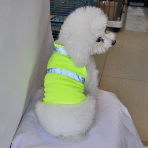 아울리빙 강아지 안전 형광조끼, 그린