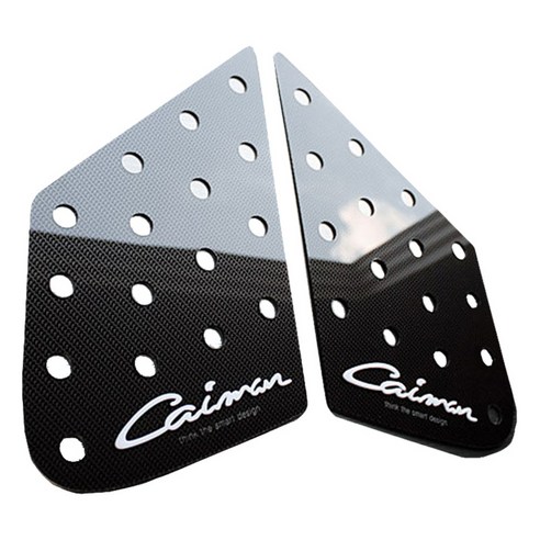 카이만 카본스타일 C필러 스포츠플레이트 카이만 화이트, 기아_올뉴 K5 23 x 15 cm