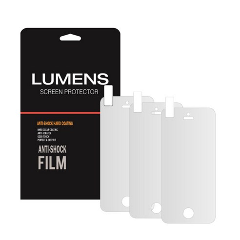LUMENS 평면형 충격흡수 필름, 3개입