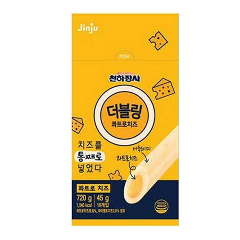 더블링 천하장사 콰트로 치즈 간식 소시지, 720g, 1개