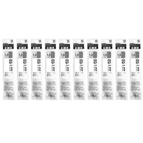 제브라 스라리 EQ 리필심 1.0mm, 흑색, 10개