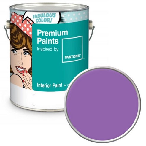 노루페인트 팬톤 내부용 실내 벽면 페인트 저광 4L, 17-3628 Amethyst Orchid