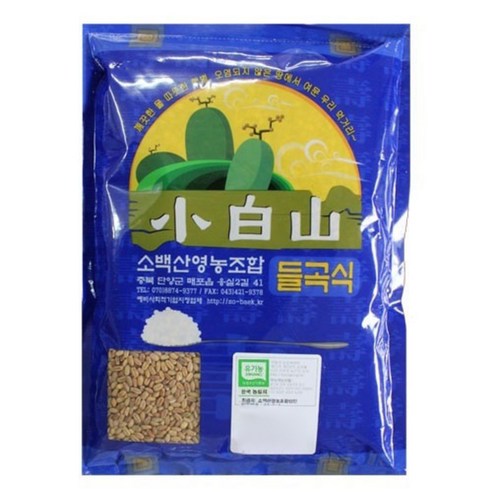 소백산영농조합 유기농 통밀쌀, 1kg, 1개