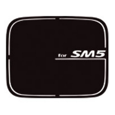 블루코드 삼성 차종별 주유구 스티커, SM5(카본블랙), 1개