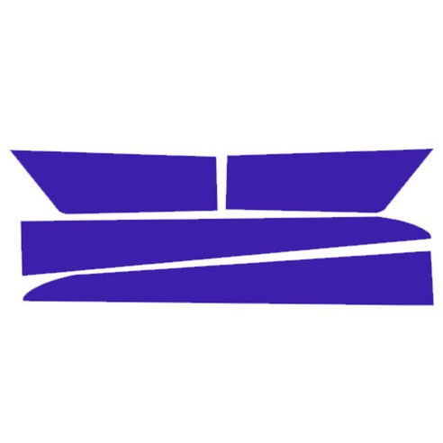 블루코드 스파크 라인 데칼 차량용 스티커 도어 A, 블루, 1개
