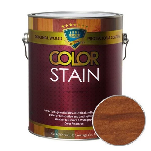 노루페인트 올뉴 칼라스테인 페인트 3.5L, 월넛3