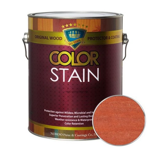 노루페인트 올뉴 칼라스테인 페인트 3.5L, 체리3