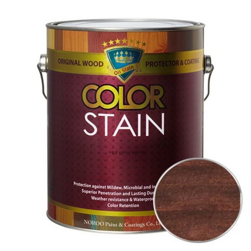 노루페인트 올뉴 칼라스테인 페인트 3.5L, 마호가니2