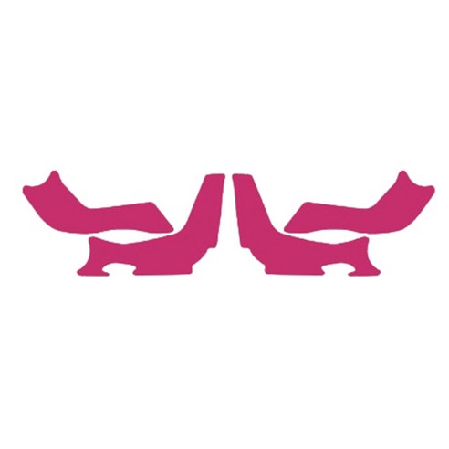 블루코드 벨벳 도어커버 쉐보레, 캡티바, 와인