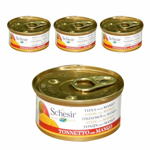 스케지어 네이처 캣 75g, 참치+망고, 4개