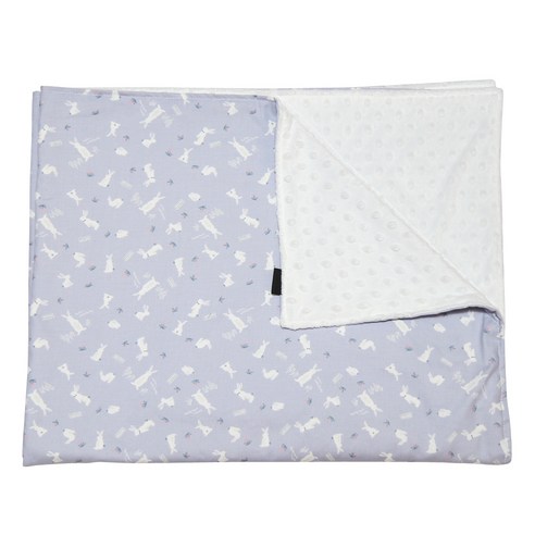 디케이홈 엠보 극세사 아기담요 솜사탕래빗, 민트