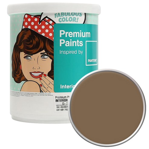 노루페인트 팬톤 내부용 실내 벽면 무광 페인트 1L, 18-0920 Kangaroo