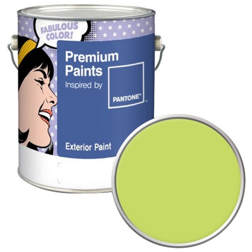 노루페인트 팬톤 외부용 실외 저광 페인트 4L, 13-0540 Wild Lime