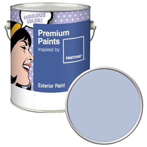노루페인트 팬톤 외부용 실외 저광 페인트 4L, 13-3920 Halogen Blue