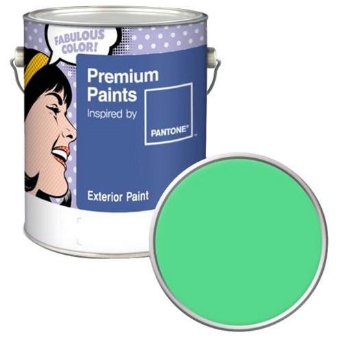 노루페인트 팬톤 외부용 실외 저광 페인트 4L, 15-6340 Irish Green