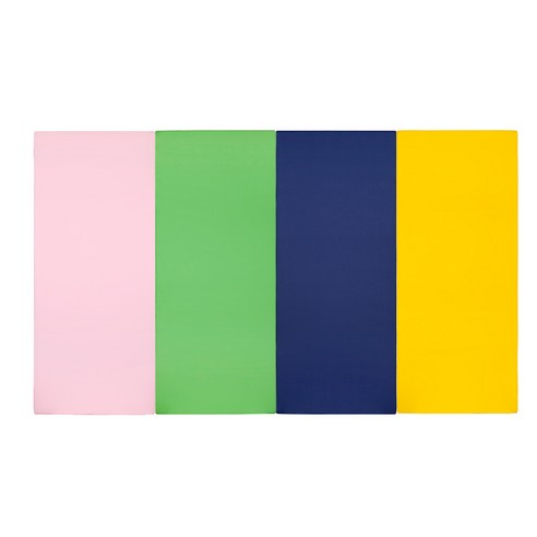 퍼니존 퍼니테라피 유아폴더매트 베이비핑크비비드 시리즈3, 베이비핑크 + 그린 + 블루 + 옐로우