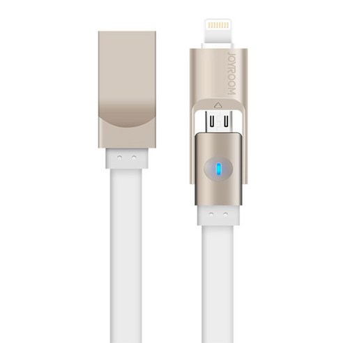 조이룸 듀얼 클립 라이트 데이터 충전 케이블 S-T504, S-T504(화이트), 1개