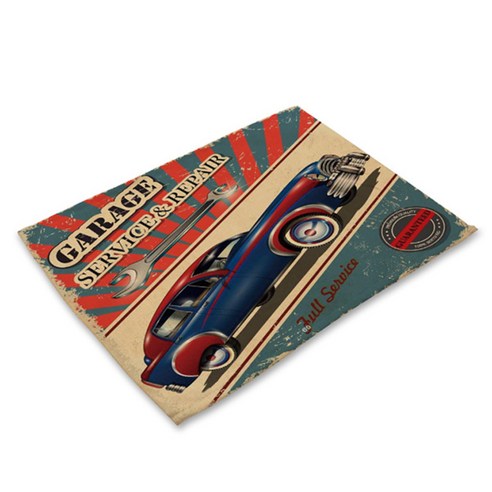 비케이 클레식 vehicle 식탁매트, 6, 42 x 32 cm