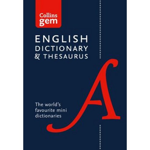 Collins Gem English Dictionary & Thesaurus Paperback, HarperCollins UK
