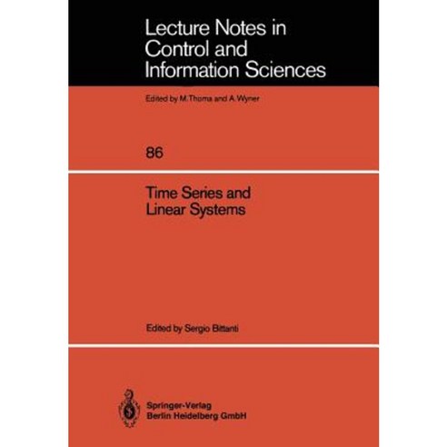 Time Series and Linear Systems Paperback, Springer