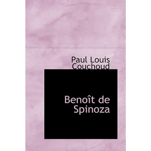 Beno T de Spinoza Hardcover, BiblioLife