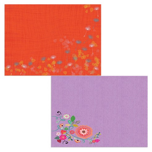 벨라 실리콘 식탁매트 2p 꽃가지1 세트, 꽃가지1, 민들레홀씨, 385 x 285 mm, 두께 1mm