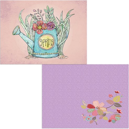 벨라 실리콘 식탁매트 꽃가지2 + 화분, 01, 385 x 285 mm, 두께 1 mm