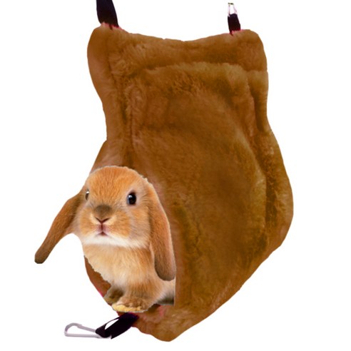 바이셀 소 동물 케이지 걸이 침대 S, 브라운, 1개