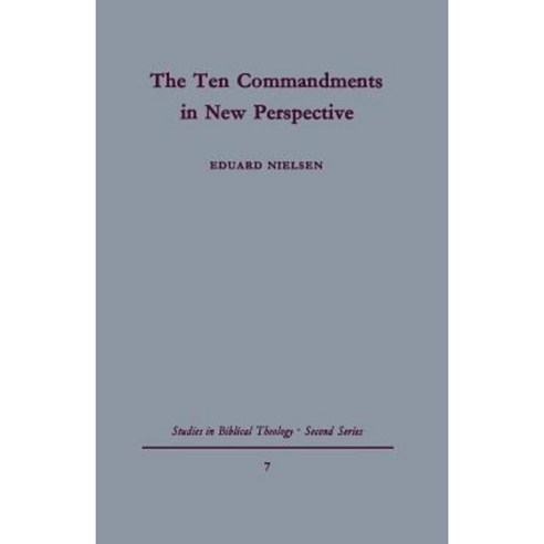 The Ten Commandments in New Perspective Paperback, SCM Press