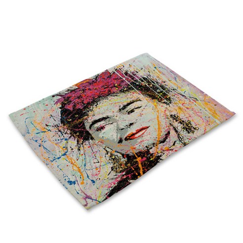 비케이 프리다 칼로 식탁매트, 6, 가로 42cm x 세로 32cm