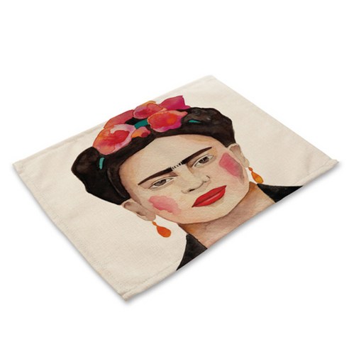 비케이 프리다 칼로 식탁매트, 5, 가로 42cm x 세로 32cm