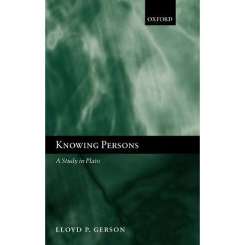 Knowing Persons: A Study in Plato Hardcover, OUP Oxford
