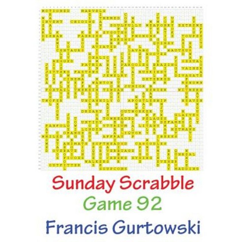Sunday Scrabble Game 92 Paperback, Createspace Independent Publishing Platform