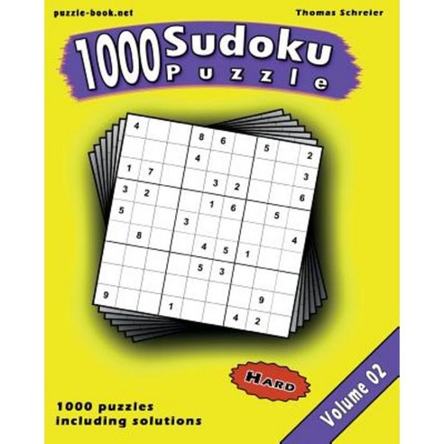 Sudoku: 1000 Hard 9x9 Sudoku Vol. 2 Paperback, Createspace Independent Publishing Platform