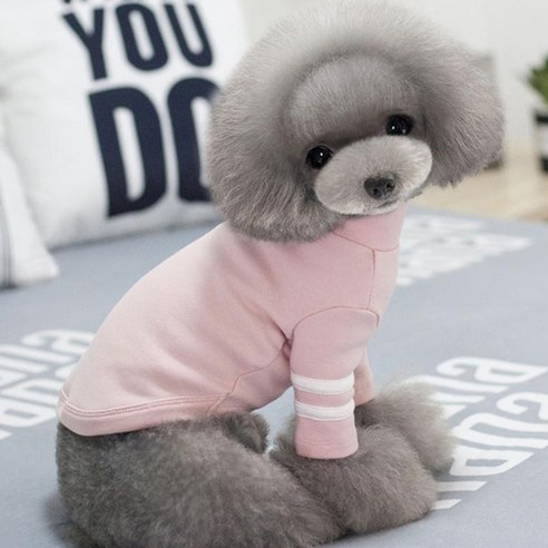아이앤엘인스퍼레이션 강아지 폴라 티셔츠, 핑크, 1개