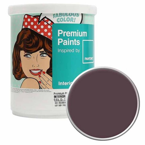 노루페인트 팬톤 내부용 무광 실내 벽면 페인트 1L, 19-3951 Clematis Blue