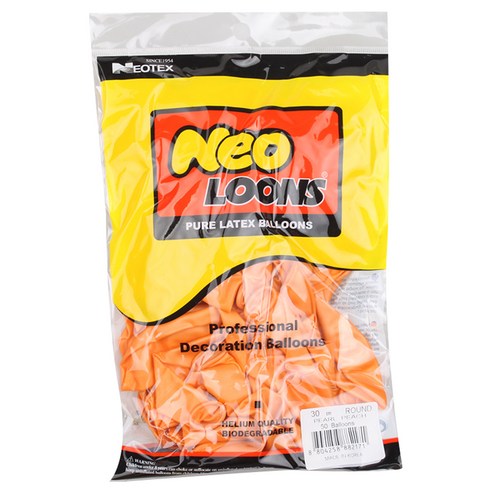 네오룬스 라운드풍선 30cm, 펄 피치, 1개