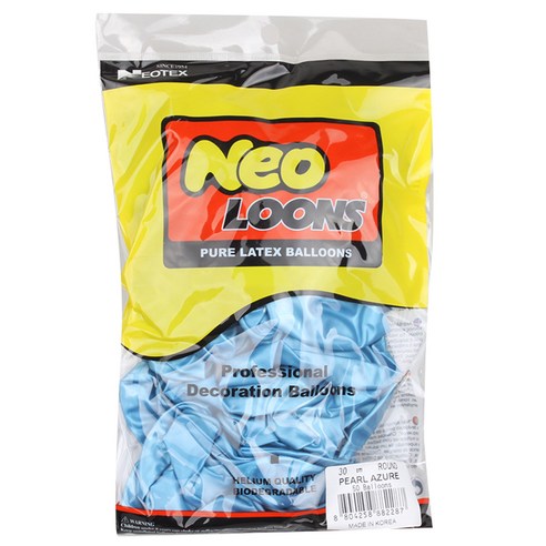 네오룬즈 라운드풍선 30cm 50개입, 펄 아주르, 1개