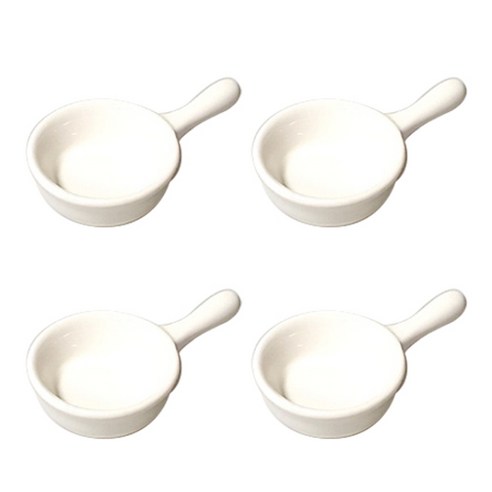 푸코 미니팬 종지, 화이트, 4개