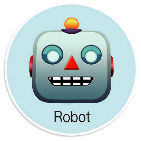 TOTU 애니모티콘 스마트폰 거치대 홀더, Robot, 1개