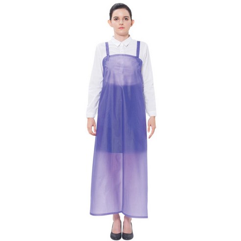 예경 우레탄 앞치마 대 H형, 보라 반투명, 1개
