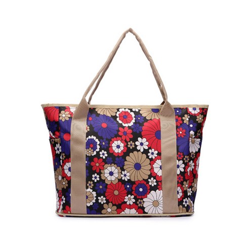 엠케이 심플 포켓 기저귀 가방, 꽃 퍼플